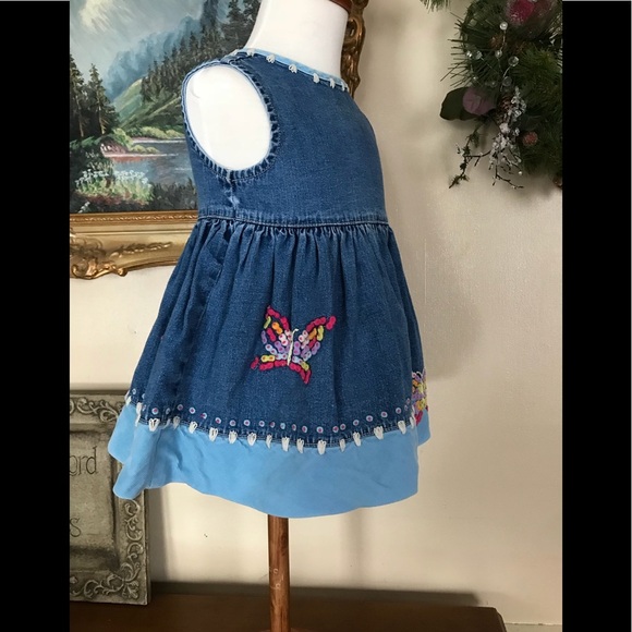 Baby GAP Butterfly Denim Dress - Picture 3 of 6
